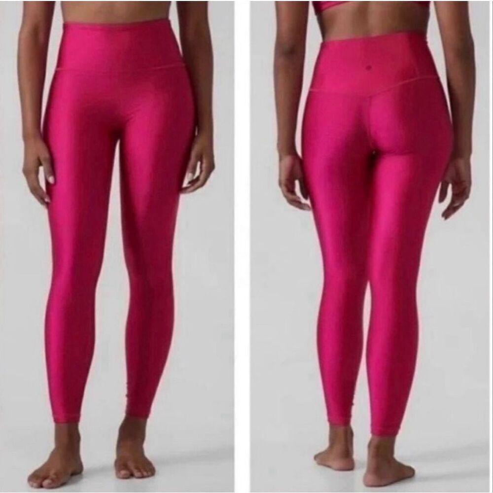 Athleta Elation Shine Tight Leggings Pink Size Small